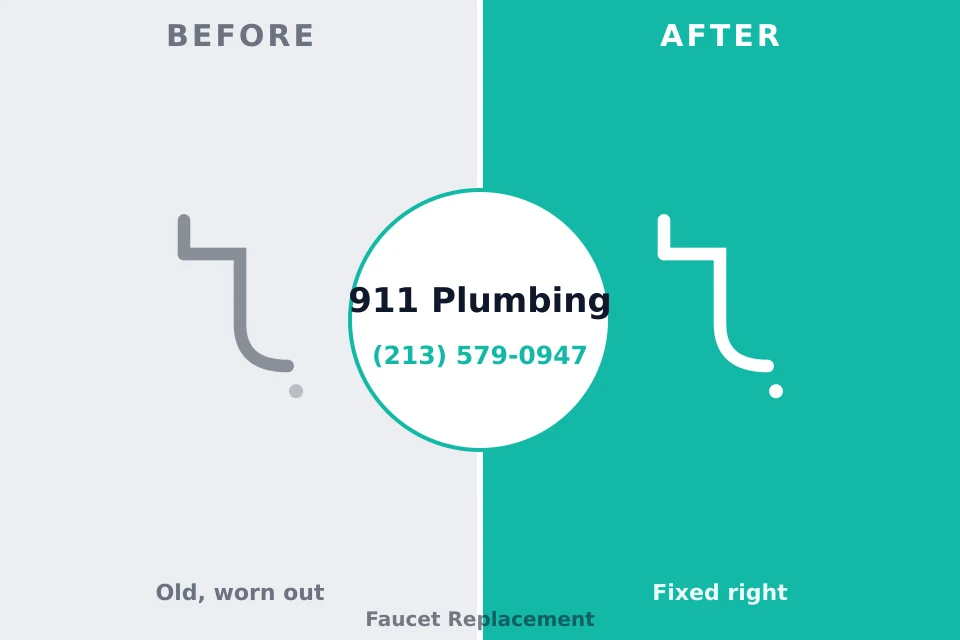 Before and after: plumbing repair Huntsville, TN